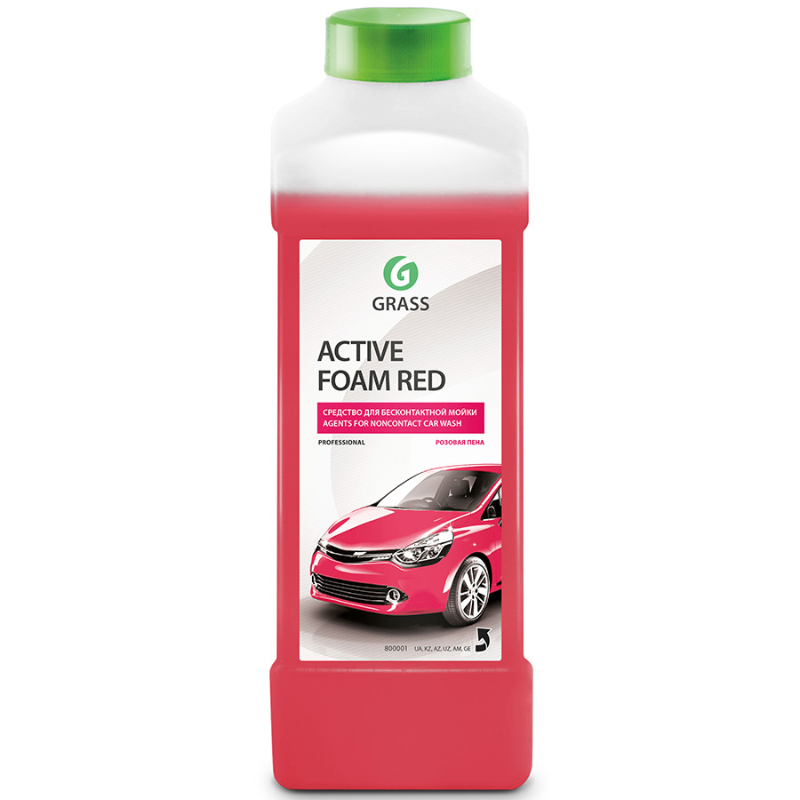 GRASS Шампунь бесконтактной мойки Grass Active Foam Red 1 л (art.800001)