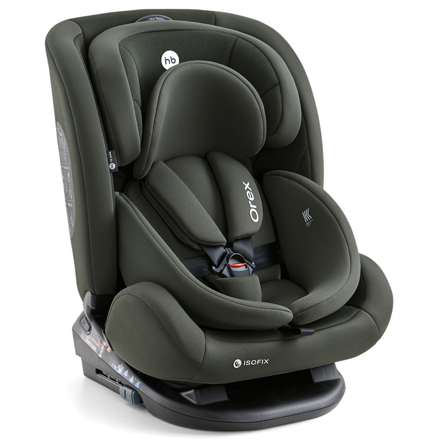 Детское автокресло Happy Baby Orex 0+, I, II, III (0-36 кг), Темно-зеленый
