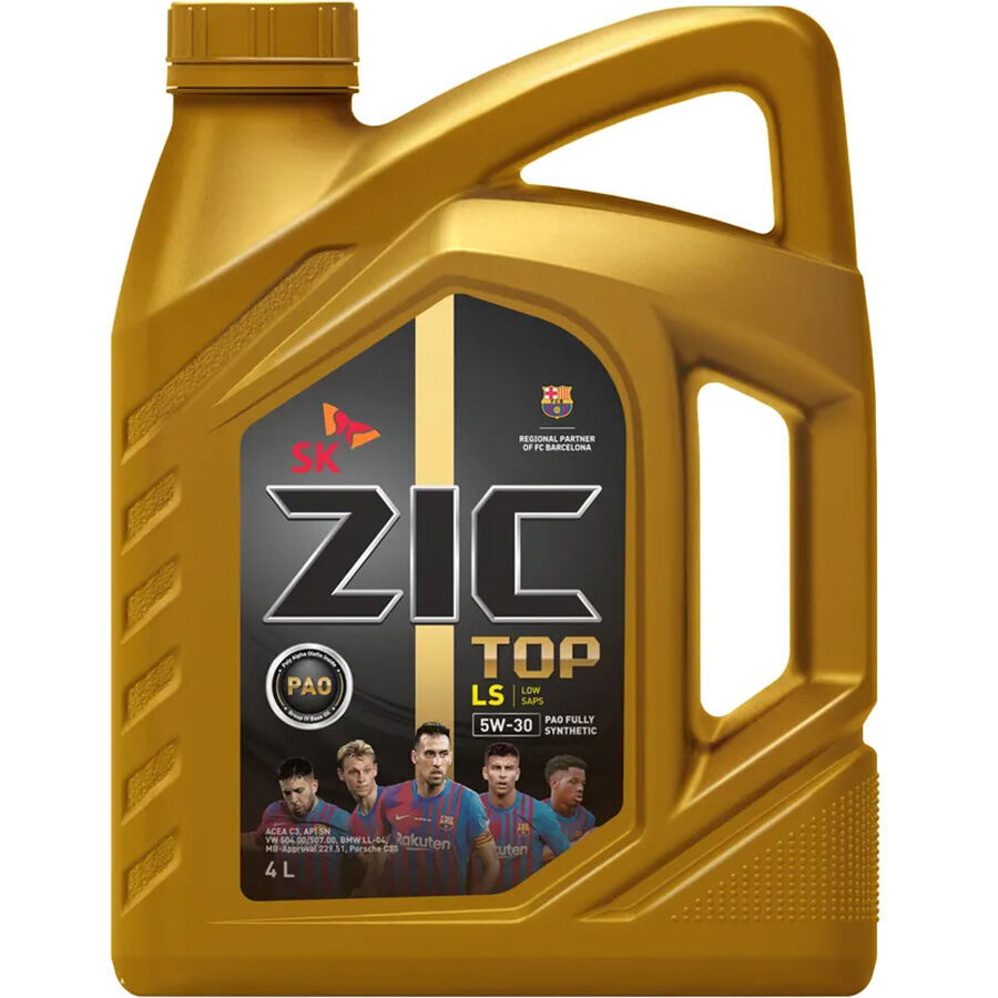 ZIC Моторное масло ZIC Top LS 5W-30, 4 л масло моторное zic 5w 30 top pao 1 л