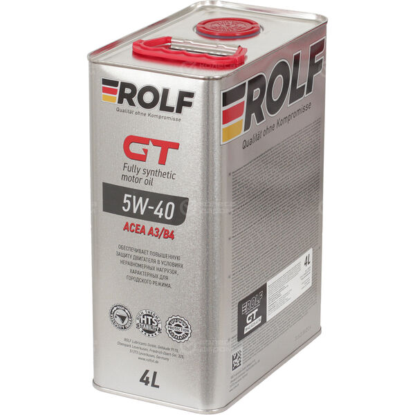 Моторное масло Rolf GT 5W-40, 4 л в Канске
