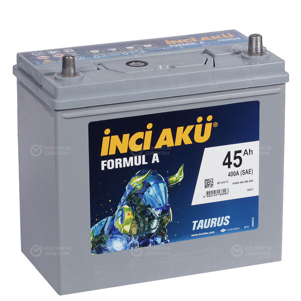 Автомобильный аккумулятор Inci Aku 45 Ач обратная полярность B24L(уценка) в Калуге