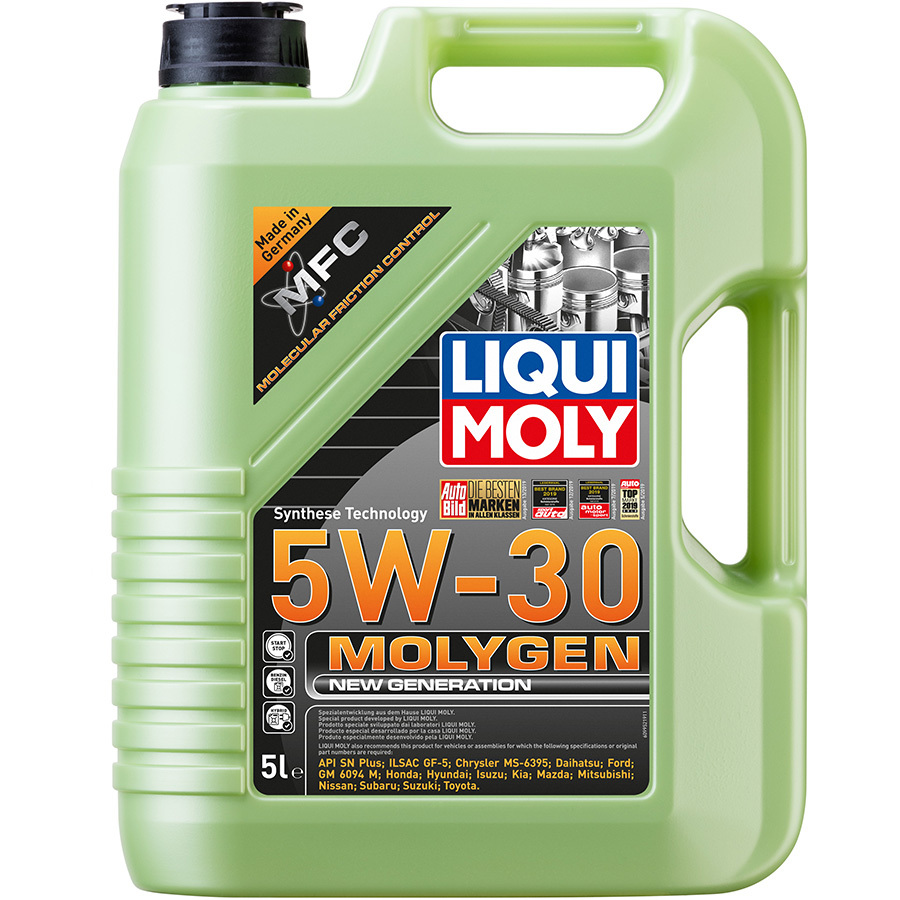 Liqui Moly Моторное масло Liqui Moly Molygen New Generation 5W-30, 5 л масло для садовой техники liqui moly garten wintergerate oil 5w 30 1 л