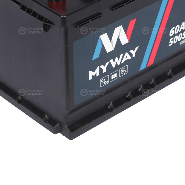 Автомобильный аккумулятор MyWay 60 Ач прямая полярность L2 в Армавире