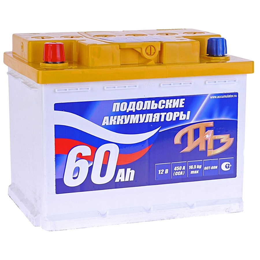 Автомобильный аккумулятор Паз 60 Ач L2