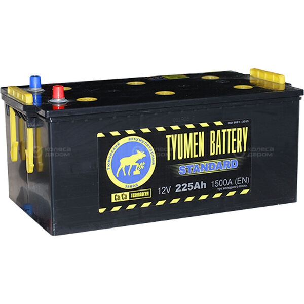 Грузовой аккумулятор Tyumen Battery Standard 225Ач о/п конус в Лянторе