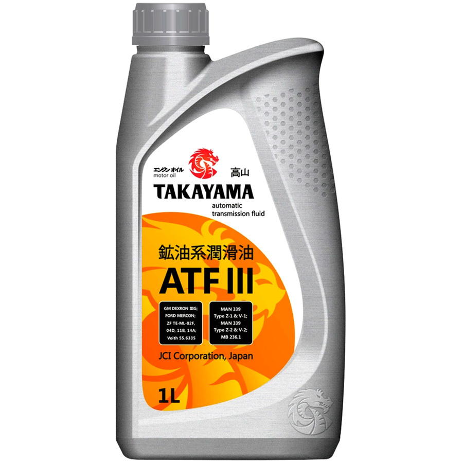 Трансмиссионное масло TAKAYAMA ATF III ATF, 1 л