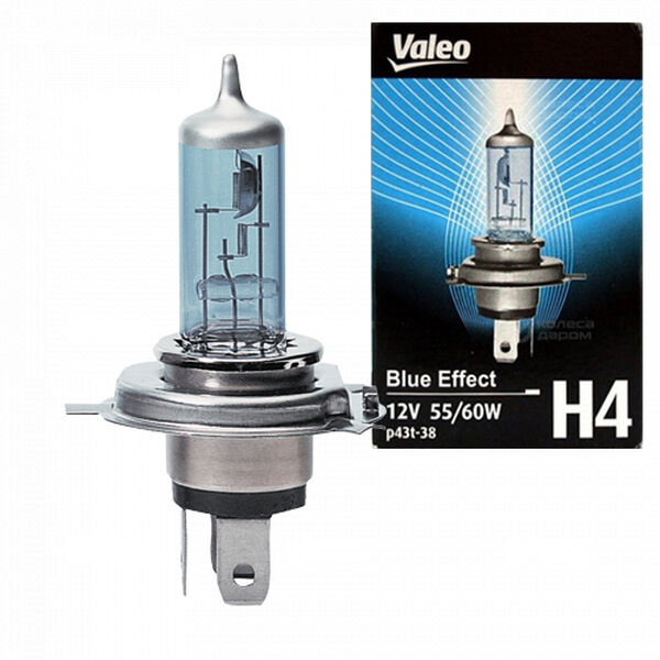 Лампа VALEO Blue Effect - H4-60 Вт-5000К, 1 шт. в Твери
