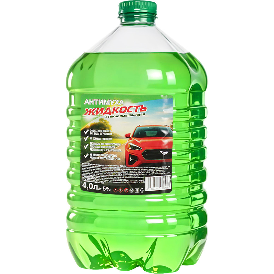 МПК Жидкость стеклоомывающая летняя Антимуха 4л