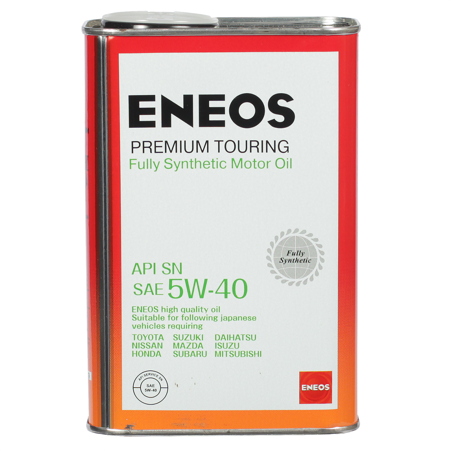 Eneos Моторное масло Eneos Premium TOURING SN 5W-40, 1 л масло моторное eneos premium diesel ci 4 5w 40 200л