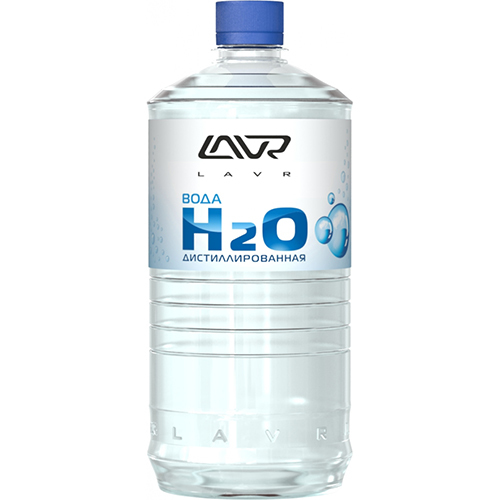 Lavr Вода дистиллированная LAVR Distilled Water 1000мл lavr промывка инжекторных систем lavr ml101 не заливать в бак автомобиля 1л