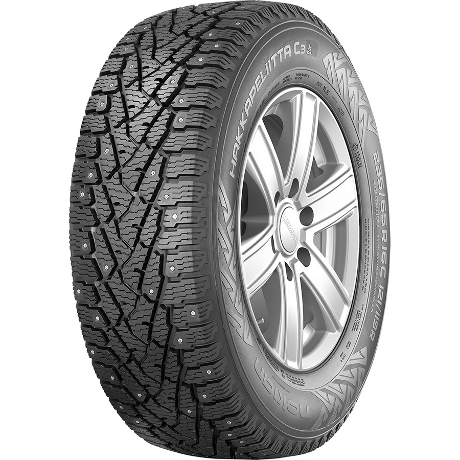 Автомобильная шина Nokian Tyres Hakkapeliitta C3 205/65 R16C 107R Шипованные