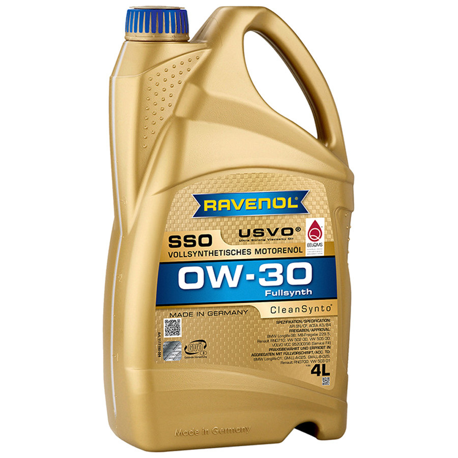 Моторное масло Ravenol SSO 0W-30, 4 л