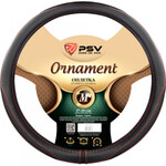 Оплётка на руль PSV Ornament Fiber (Черный/Отстрочка красная) M