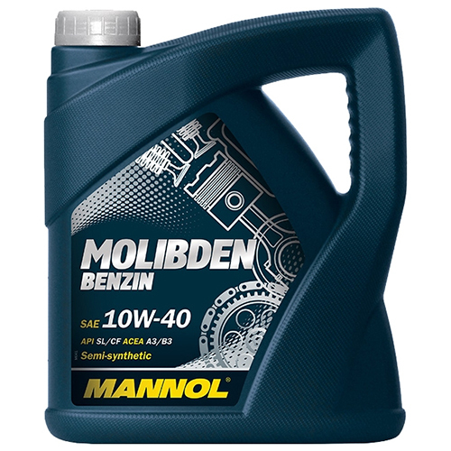 Моторное масло MANNOL Molibden Benzin 10W-40, 4 л