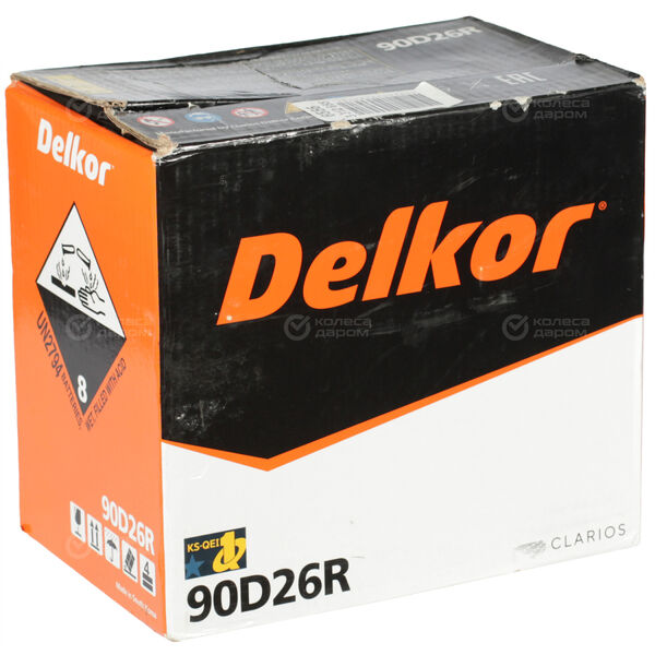 Автомобильный аккумулятор Delkor 80 Ач прямая полярность D26R в Самаре