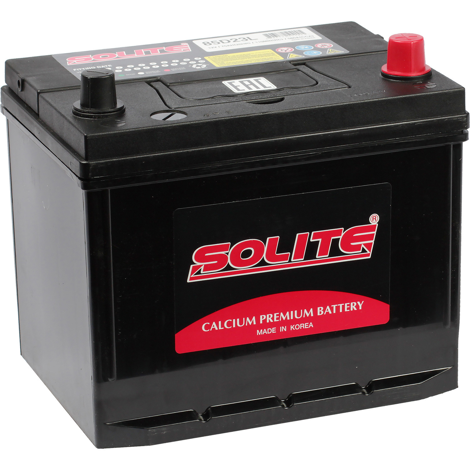 Solite Автомобильный аккумулятор Solite Asia 70 Ач обратная полярность D23L solite автомобильный аккумулятор solite 85 ач обратная полярность d23l