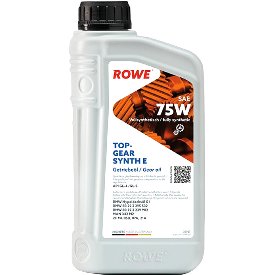 ROWE Трансмиссионное масло ROWE HIGHTEC TOPGEAR SYNTH E 75W, 1 л