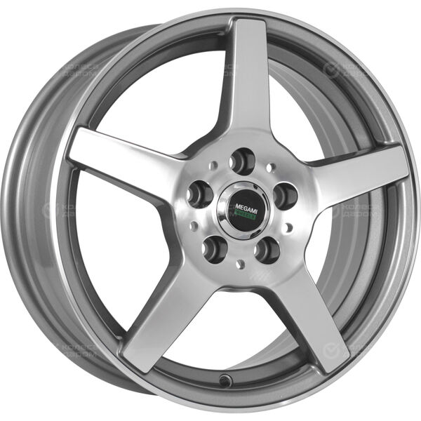Колесный диск Megami AF07  6xR15 5x100 ET38 DIA57.1 насыщенный темно-серый полностью полированный в Южноуральске