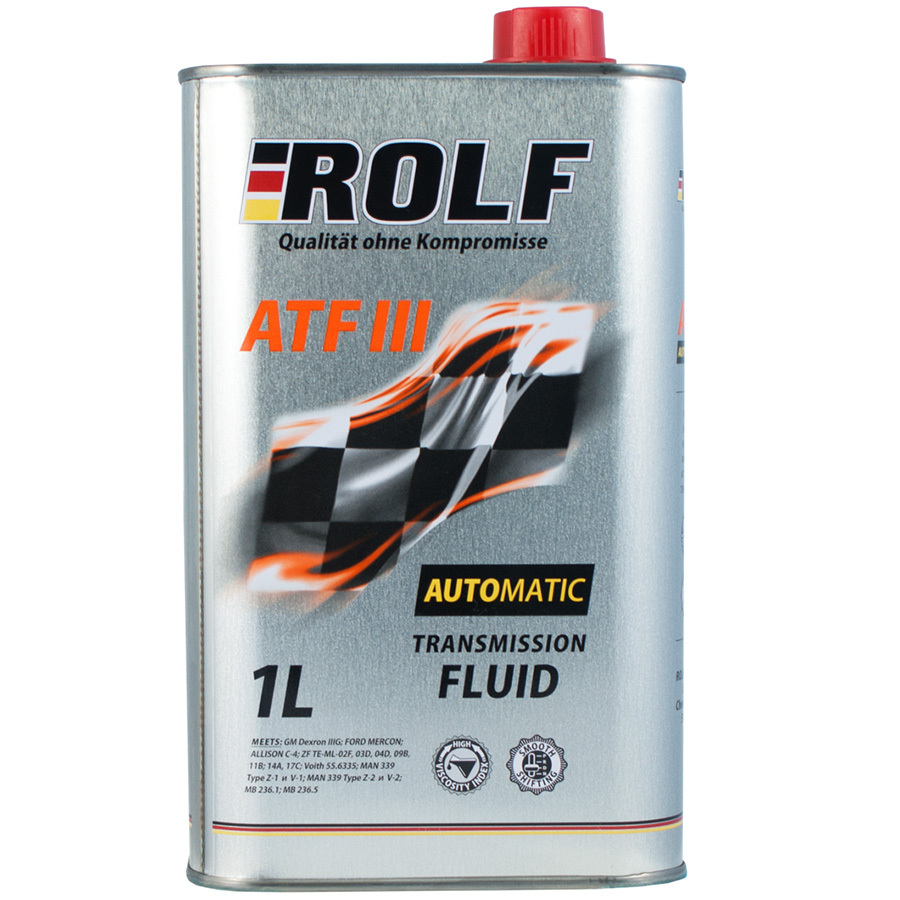 Rolf Масло трансмиссионное ROLF ATF III 1л rolf масло трансмиссионное rolf transmission gl 4 75w90 4л
