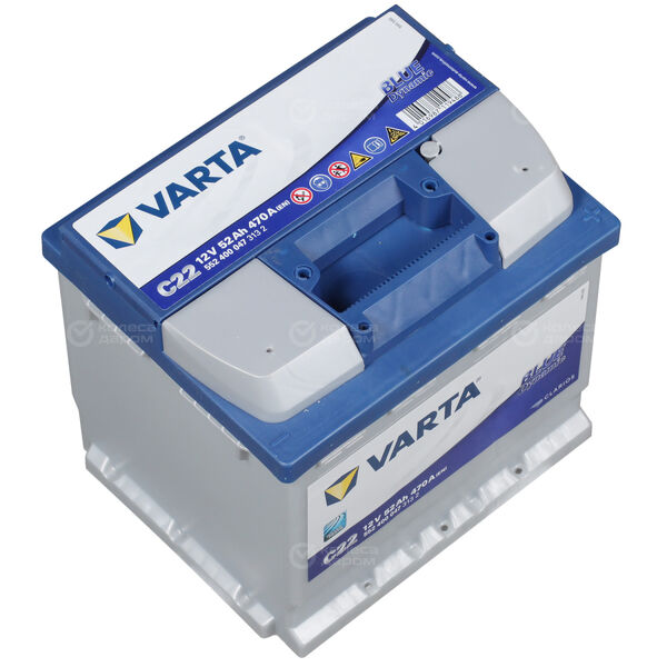 Автомобильный аккумулятор Varta Blue Dynamic C22 52 Ач обратная полярность L1 в Заинске