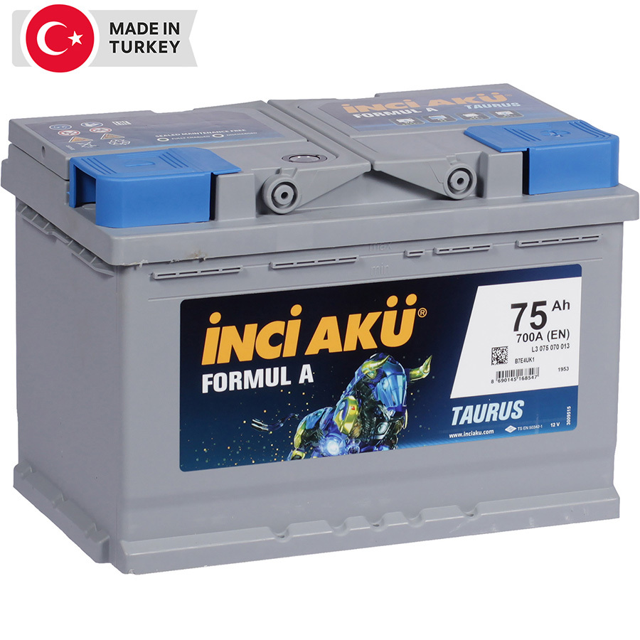 Автомобильный аккумулятор Inci Aku Formul A 75 Ач обратная полярность L3