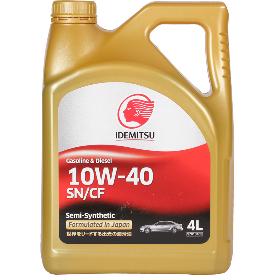 Idemitsu Моторное масло Idemitsu Semi-Synthetic SN/CF 10W-40, 4 л