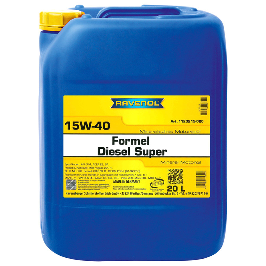 Масло моторное Ravenol Formel Diesel Super 15W-40 20л