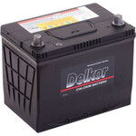 Автомобильный аккумулятор Delkor 75 Ач обратная полярность 80D26L