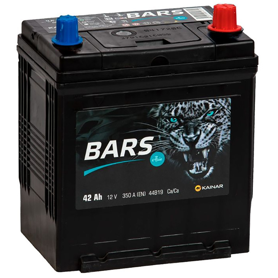 Автомобильный аккумулятор Bars 42 Ач обратная полярность B19R