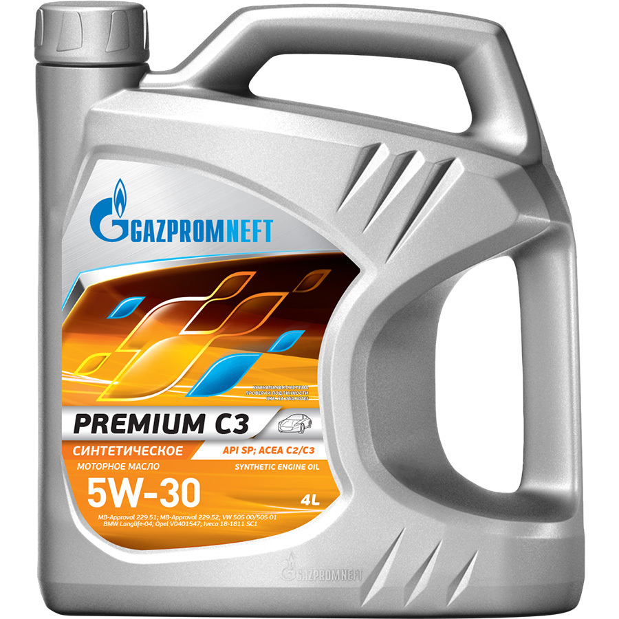 Газпромнефть Масло моторное Газпромнефть Premium С3 5W-30 4л cworks масло моторное cworks oil с2 с3 0w 30 4л