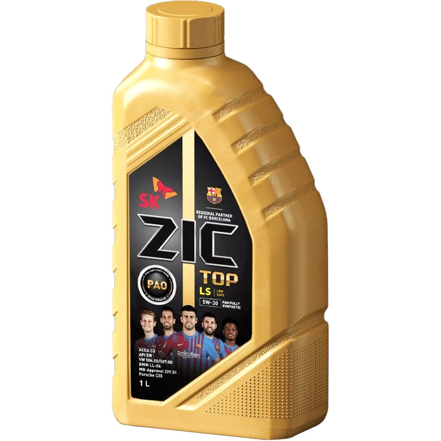 ZIC Моторное масло ZIC Top LS 5W-30, 1 л масло моторное zic 5w 30 top pao 1 л