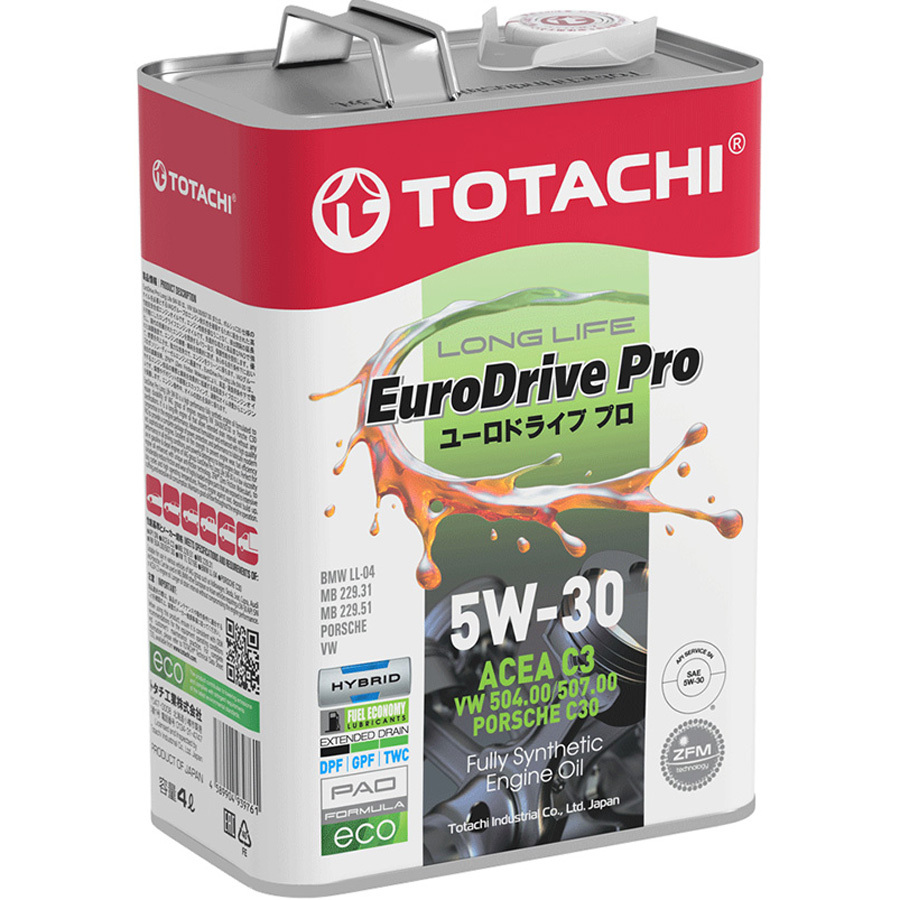 Моторное масло Totachi EuroDrive Pro LL 5W-30, 4 л