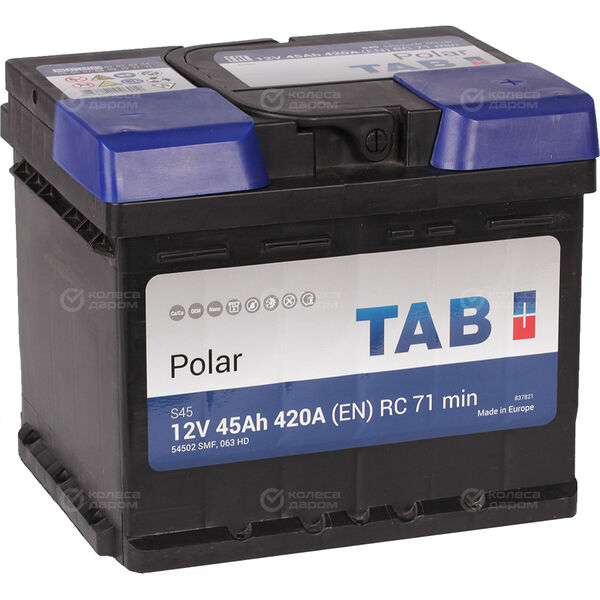 Автомобильный аккумулятор Tab Polar 45 Ач обратная полярность LB1 в Ялуторовске