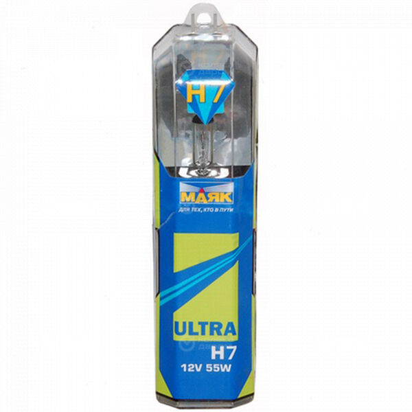 Лампа Маяк Ultra Super White+30 - H7-60/55 Вт, 2 шт. в Волжске