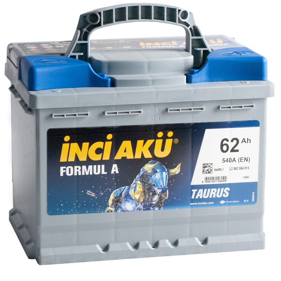 Inci Aku Автомобильный аккумулятор Inci Aku Formul A 62 Ач обратная полярность L2