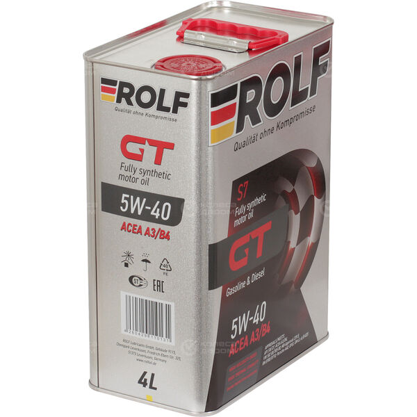 Моторное масло Rolf GT 5W-40, 4 л в Чебоксарах