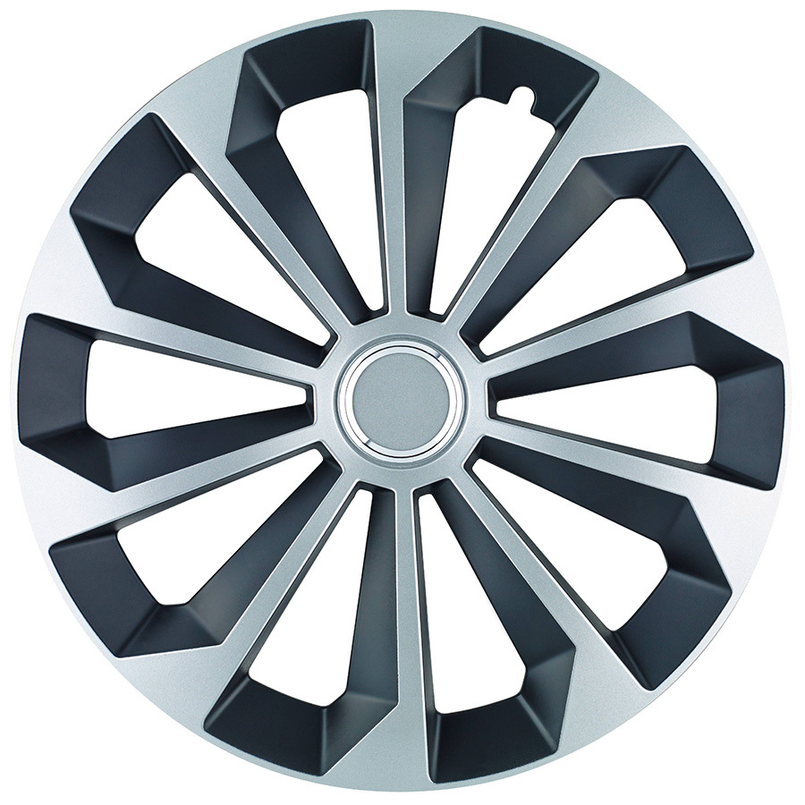 Jestic Колпаки колесные Jestic Fame Ring Mix 15" серебристо-черный 4шт