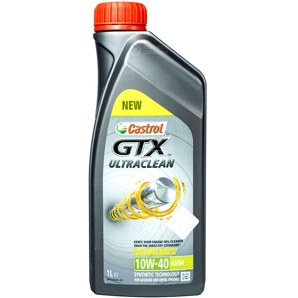Моторное масло Castrol GTX ULTRACLEAN 10W-40, 1 л в Туймазах