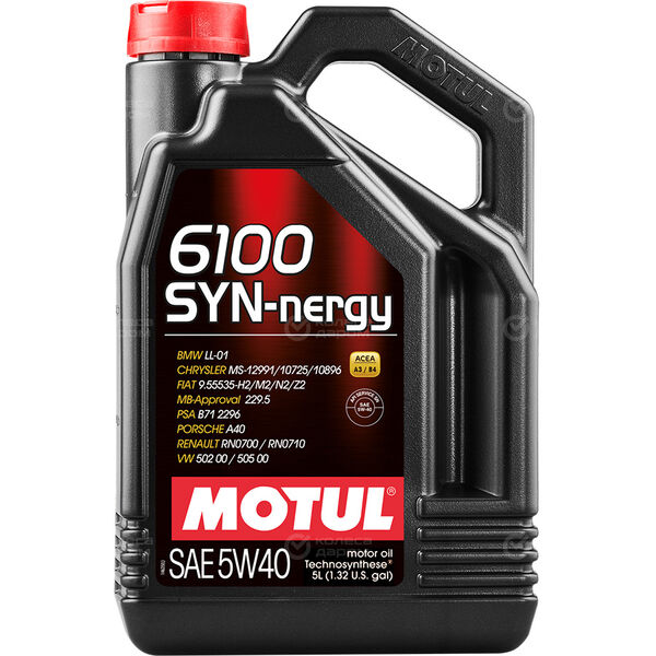 Моторное масло Motul 6100 SYN-NERGY 5W-40, 5 л в Краснодаре