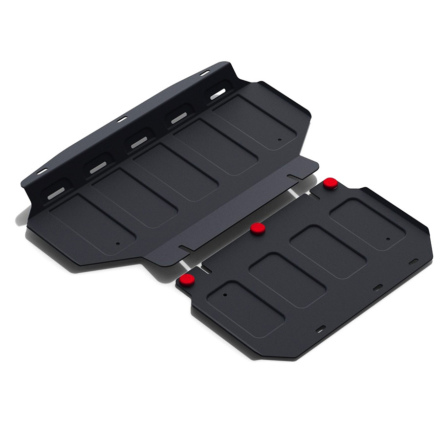 АвтоБроня Защита картера и КПП АвтоБРОНЯ для Kia/Genesis Mohave 2009- (2 части)