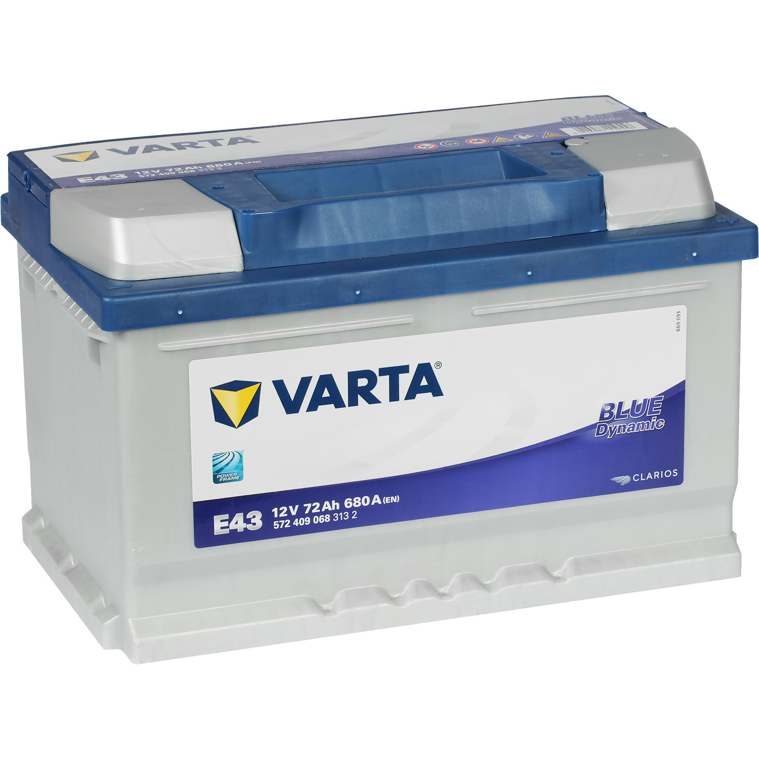 цена Varta Автомобильный аккумулятор Varta Blue Dynamic E43 72 Ач обратная полярность LB3