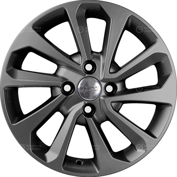 Колесный диск СКАД KL-320  6xR15 4x100 ET46 DIA54.1 черно-серый цвет с перламутровыми оттенками в Чистополе