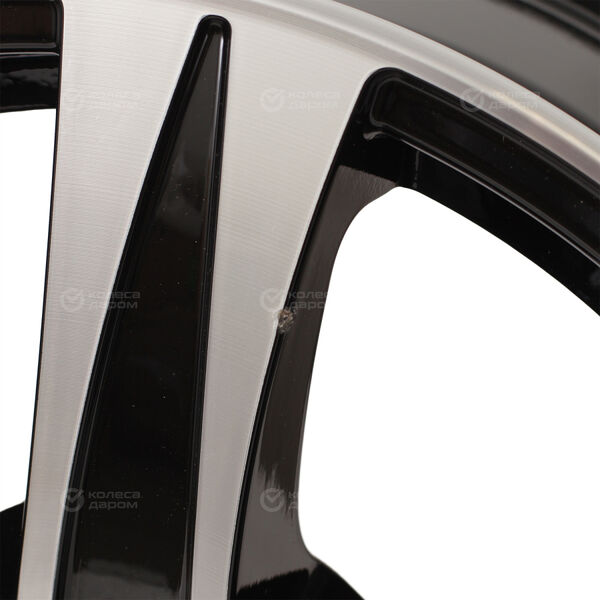 Колесный диск СКАД Сакура  6.5xR15 5x100 ET43 DIA54.1 (уценка) глянцевый черный с полированной лицевой частью в Марксе