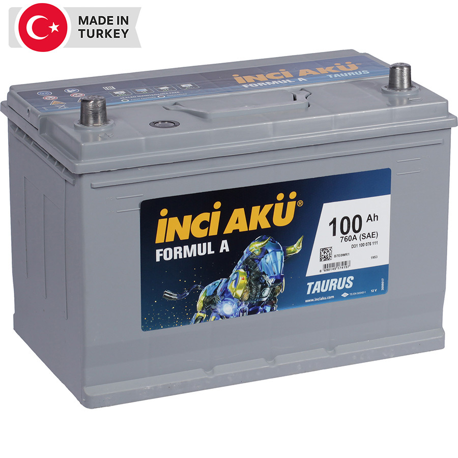 Автомобильный аккумулятор Inci Aku Formul A 100 Ач прямая полярность D31R