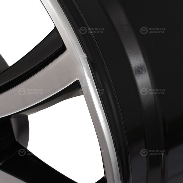 Колесный диск СКАД Онтарио  7xR17 5x114.3 ET35 DIA67.1 (уценка) черный глянцевый с полированной лицевой поверхностью в Октябрьске
