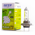 Лампа MTF Light Long Life - H7-55 Вт-3000К, 1 шт.