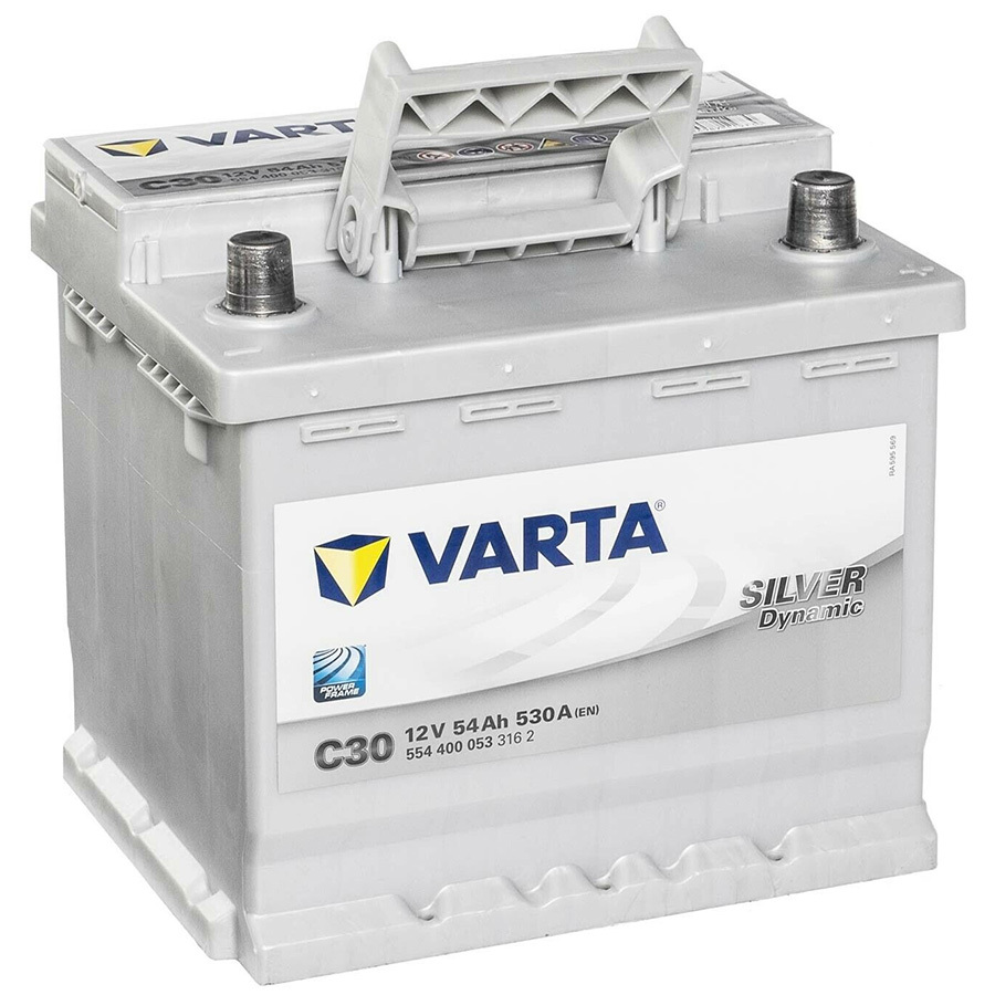 Varta Автомобильный аккумулятор Varta Silver Dynamic C30 54 Ач обратная полярность L1 varta автомобильный аккумулятор varta 72 ач обратная полярность lb3