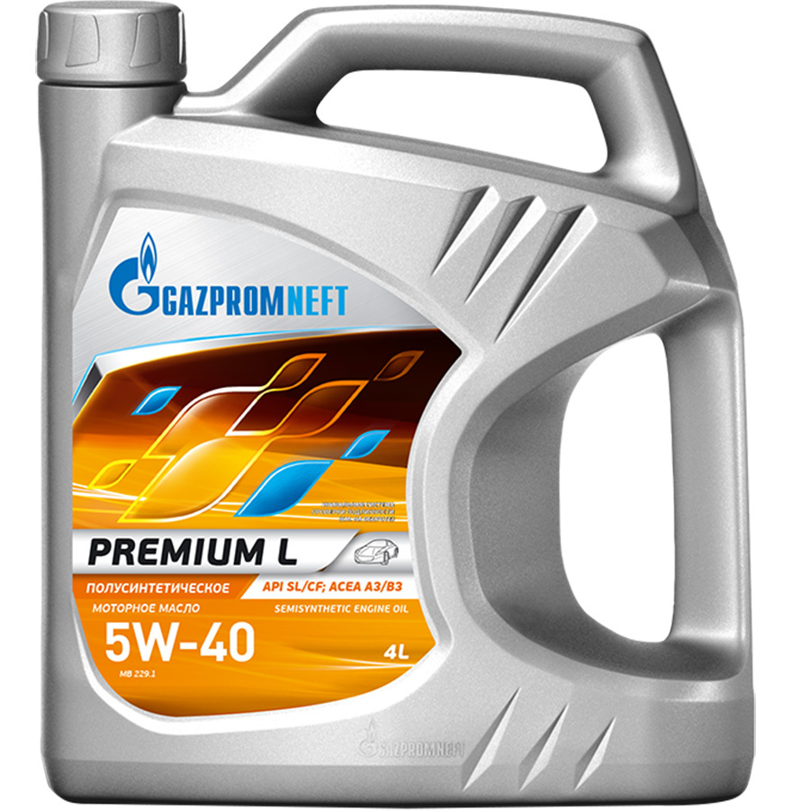 масло моторное gazpromneft premium l 5w 30 1 л Газпромнефть Моторное масло Газпромнефть Premium L 5W-40, 4 л