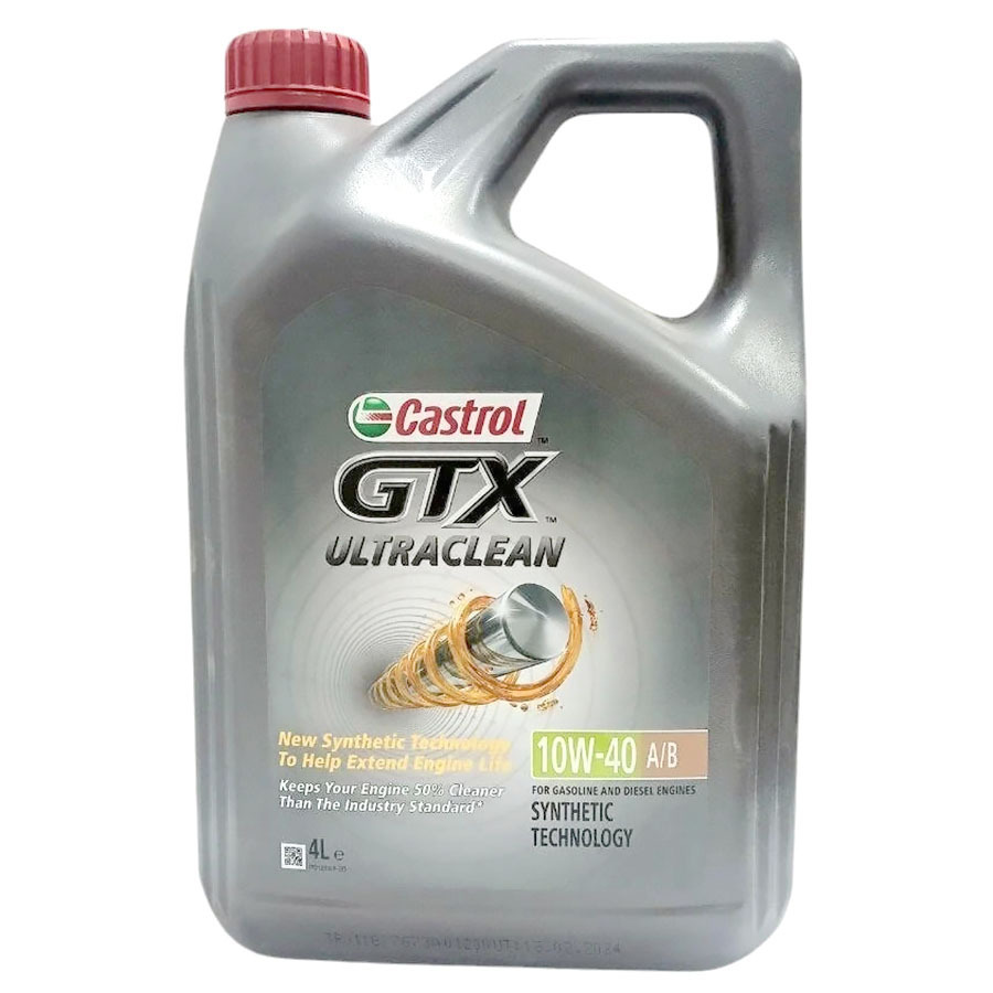 Моторное масло Castrol GTX 10W-40, 4 л