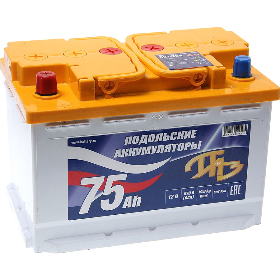 Автомобильный аккумулятор Паз 75 Ач L3